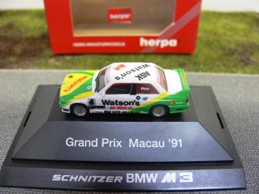 1/87 Herpa BMW M3 Team Schnitzer Pirro #6 Grand Prix Macau 1991