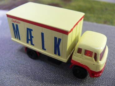 1/87 Bedford O Enighedens Melk Koffer-LKW Handarbeitsmodell