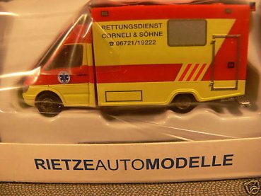 1/87 Rietze MB Sprinter RTW Rettungsdienst Corneli Mainz 61547