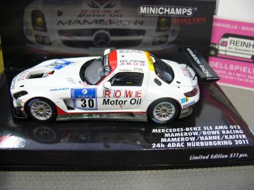 1/43 Minichamps MB SLS AMG GT3 Mamerow/Rowe Racing 24h Nürburgring 2011 #30 437110330