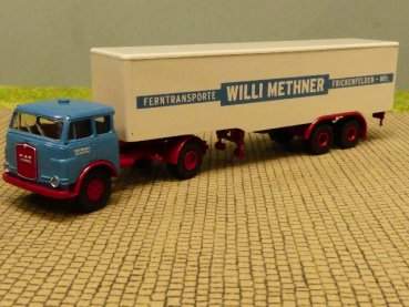 1/87 Brekina MAN 10.212 WILLI METHNER Koffer Sattelzug