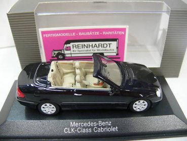 1/43 Minichamps MB CLK Cabrio 2003 schwarz-metallic 696 1966