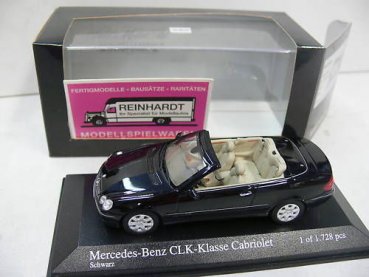 1/43 Minichamps MB CLK Cabrio 2003 schwarz 400031430