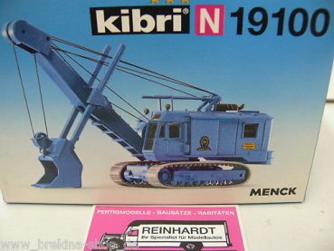 1/160 N Kibri 19100 MENCK Bagger mit Hochlöffel blau