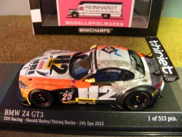 1/43 Minichamps BMW Z4 GTS TDS Racing 24h Spa 2013 #25 437 132435