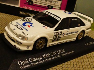 1/43 Minichamps Opel Omega 3000 24V Klaus Niedzwiedz DTM 1991 400 914425