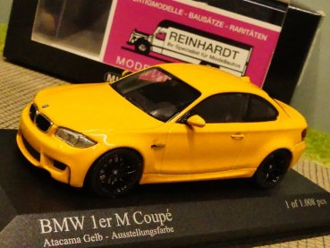 1/43 Minichamps BMW 1er M Coupe 2011 gelb 410 020027