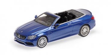 1/87 Minichamps MB C63 AMG Cabriolet 2016 blaumetallic 870037034