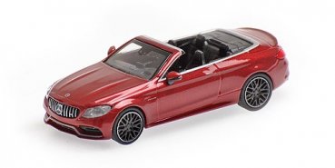 1/87 Minichamps MB C63 AMG Cabriolet 2016 rotmetallic 870037032