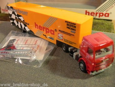 1/87 Herpa Scania 143 Herpa Motorsport gelb SZ 821013