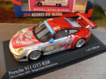 1/43 Minichamps Porsche 911 GT3 RSR Le Mans 2009 Bergmeister-Neiman-Law #80 400096980