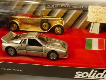 1/43 Solido Lancia 037 + Fiat 524N Set 1984 Italien