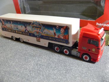 1/87 Herpa MAN TGX XLX Koffer-Sattelzug Circus Roncalli 306744