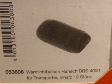 1/87 Herpa Zubehör Warnlichtbalken Hänsch DBS 4000 für Transporter 053808