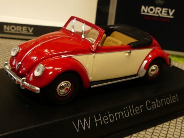 1/43 Norev VW Käfer Hebmüller rot/creme 840022