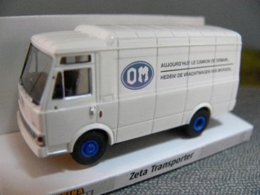 1/87 Brekina Zeta Transporter OM Vrachtwagen van morgen Belgien B 34528