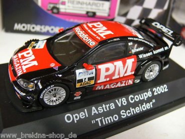 1/43 Schuco Opel Astra V8 Coupe Timo Schneider 02 04802