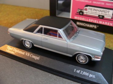 1/43 Minichamps Opel Diplomat V8 Coupe 1965 silber 400 048020