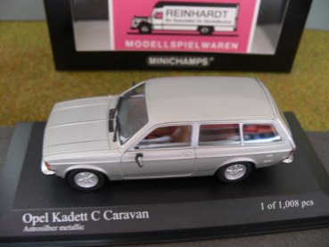 1/43 Minichamps Opel Kadett C Caravan 1978 silver metallic 400 04811