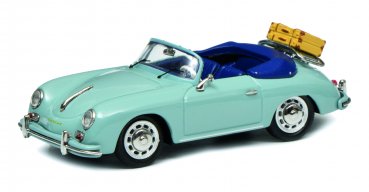 1/43 Schuco Porsche 356 A Cabrio Reisezeit meißenblau 450258400