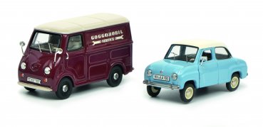 1/43 Schuco Goggomobil Set Limousine und Kleintransporter 450347500