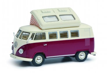 1/43 Schuco VW T1 b Camper rot/beige 450377900