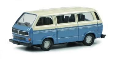 1/87 Schuco VW T3 a Bus L hellblau weiß 452650900