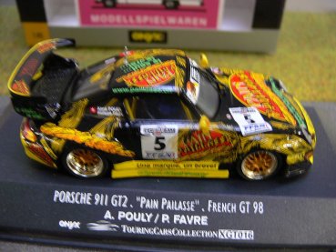 1/43 Onyx XGT016 Porsche 911 GT2 French GT 98 A.Pouly-P.Favre #5