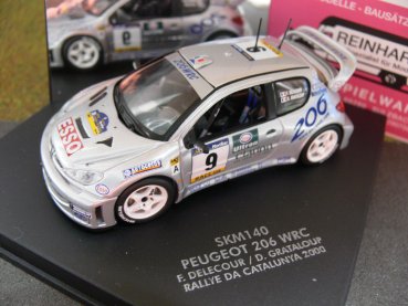 1/43 Vitesse SKID Peugeot 206 WRC F.Delecour/D.Grataloup Rally Da Catalunya 2000 #6 SKM140