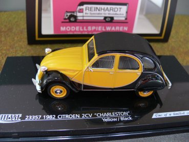 1/43 Vitesse Citroen 2CV Charleston 1982 Gelb/Schwarz 23357