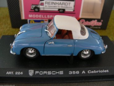 1/43 DetailCars Porsche 356 A Cabriolet Soft Top blau 224
