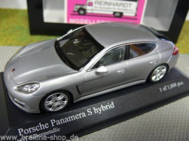 1/43 Minichamps Porsche Panamera S hybrid silber 400 068250