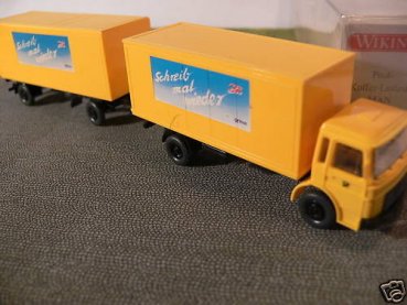 1/87 Wiking MAN Deutsche Post Druck blau Koffer-HZ 551 1 A