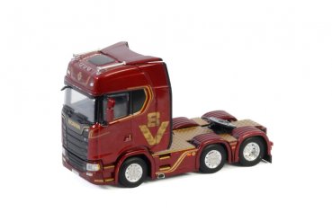 1/50 WSI SCANIA S HIGHLINE CS20H V8 6X2 3-ACHS ZUGMASCHINE DARKRED 04-2096