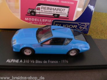1/43 Eligor Renault Alpine A 310 V6 Bleu de France 1976 blau 101116