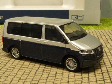 1/87 Rietze VW T6.1 Bus KR reflexsilber/starlight blue 11671