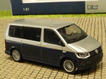 1/87 Rietze VW T6 Bus KR reflexsilber/starlight blue 11661