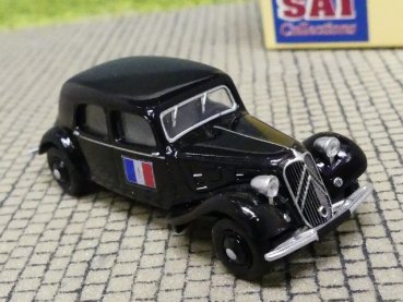 1/87 SAI Citroen Traction 11A 1935 drapeau francais avex croix Lorraine 6171