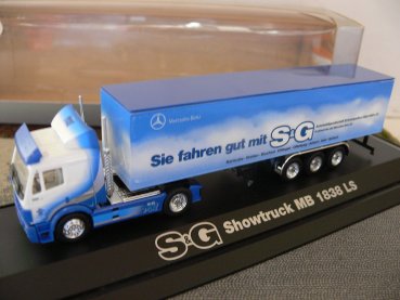 1/87 Herpa MB SK 1838 LS S & G Showtruck Sattelzug PC