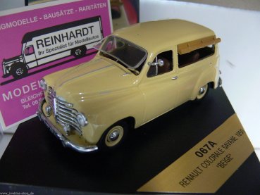 1/43 Vitesse Renault Colorale Savane 1950 beige 067A