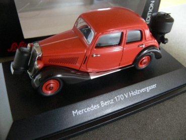 1/43 Schuco MB 170 V rot mit Holzvergaser 450246600