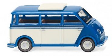 1/87 Wiking DKW Schnelllaster Bus blau perlweiß 0334 02