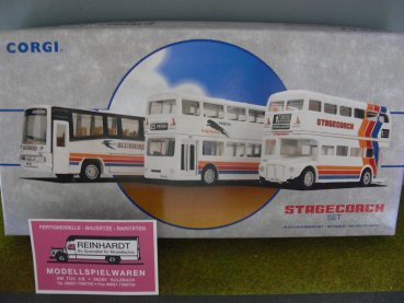 1/64 Corgi Stagecoach Set Plaxton Paramount-Metrobus und AEC Routemaster 97065