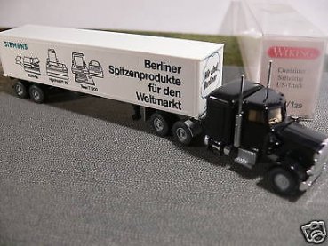 1/87 Wiking Peterbilt Siemens Truck Container-SZ 527 1 B