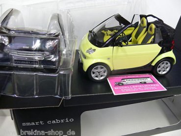 1/18 Smart Cabrio hellgrün mit Bodypanel schwarz