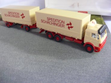 1/87 Wiking MB SK Schachinger Spedition Österreich A Wechselkoffer-Hängerzug