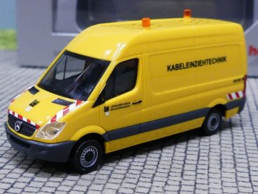 1/87 Herpa MB Sprinter Leonhard Weiss Kabeleinziehtechnik 938297