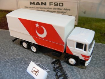 1/87 Herpa Albedo MAN F90 Pritsche/PlaneTürkei TUR