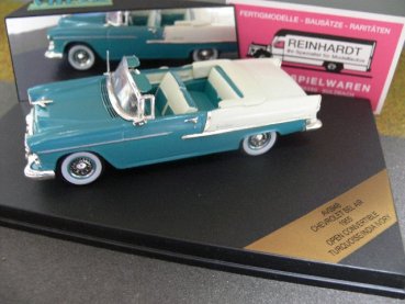 1/43 Vitesse Chevrolet Bel Air Cabrio 1955 Tuerkis/Weiß AV094B