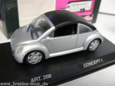 1/43 DetailCars 266 VW New Beetle 1994 Soft Top silber